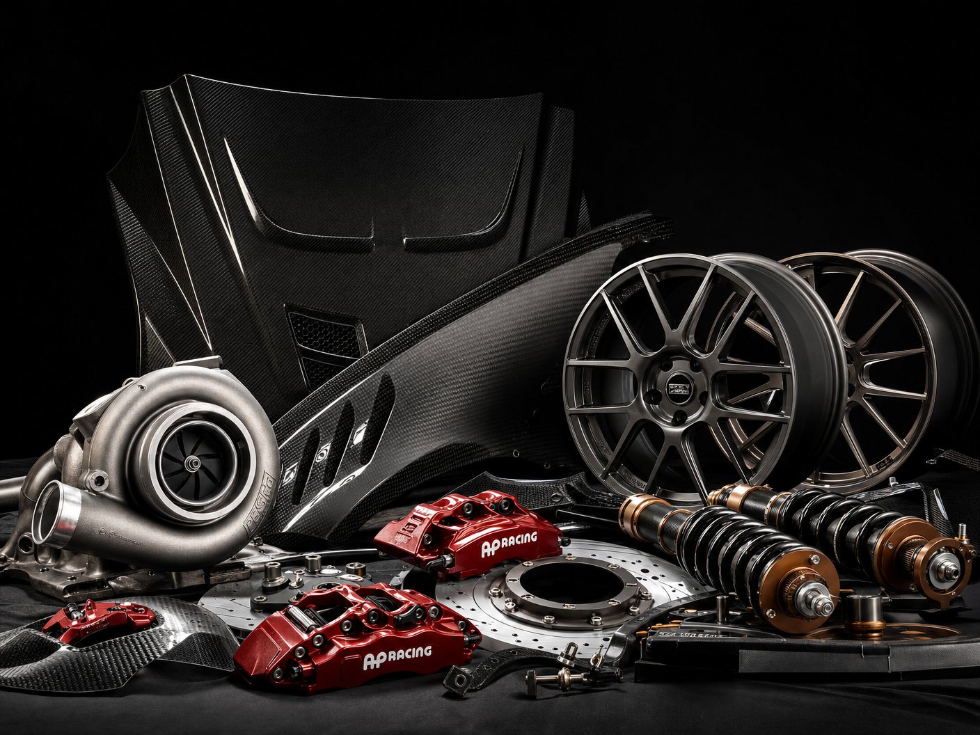 高清无码配件 - Brembo GT 6活塞卡钳套件